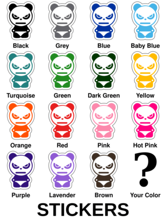 Angry Panda Stickers